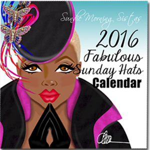 FABULOUS SUNDAY HATS 2016 WALL CALENDAR